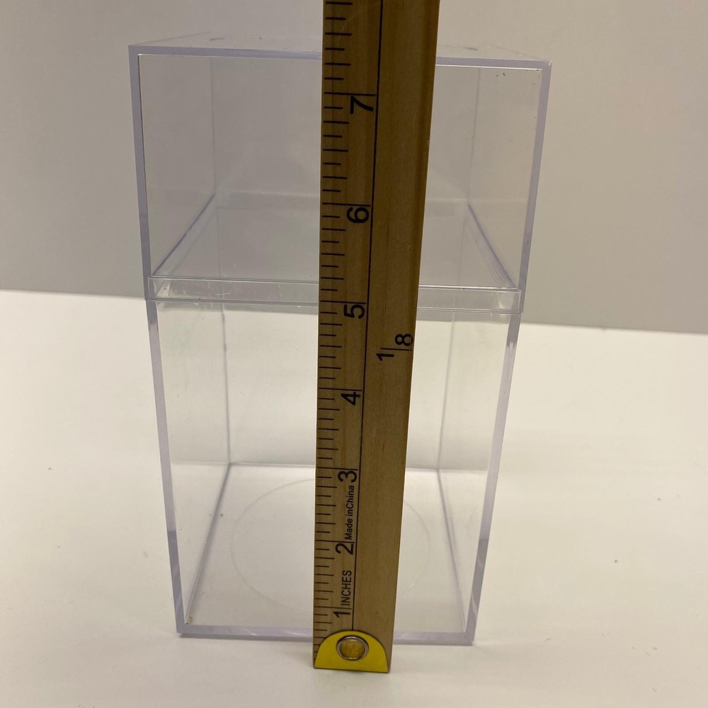 Clear Plastic Display Box Container Stackable Storage Case for Collectibles 7 in - Picture 8 of 10
